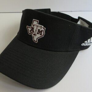 Texas A&M Adidas Team Adjustable Visor Black Texas State Logo Aggies